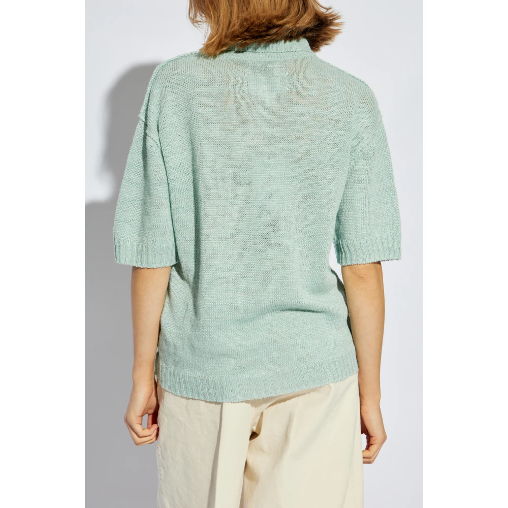 Maison Margiela Gebreide polo Green Dames