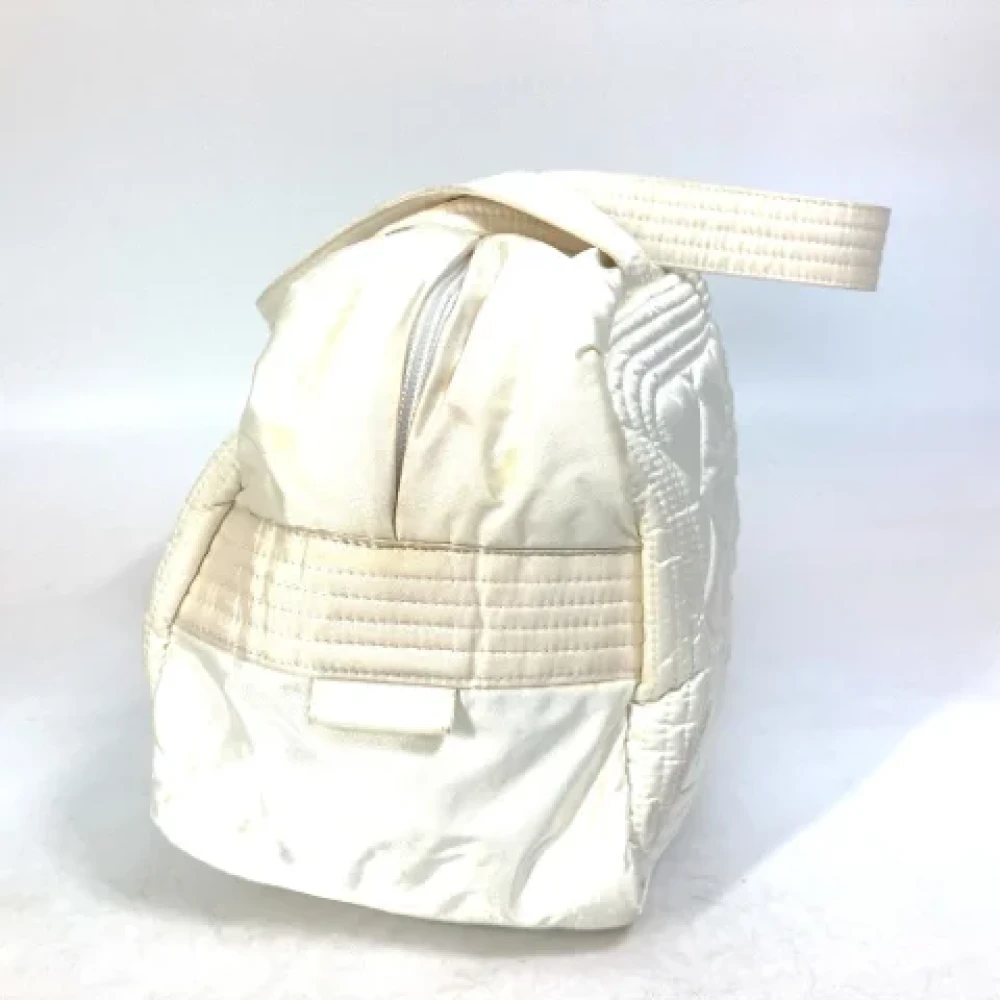 Chanel Vintage Pre-owned Fabric chanel-bags White Dames