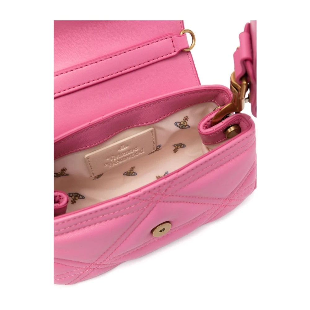 Vivienne Westwood Roze Gewatteerde Schoudertas Pink Dames