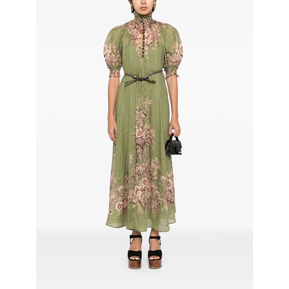 Zimmermann Maxirok met bloemenprint Green Dames