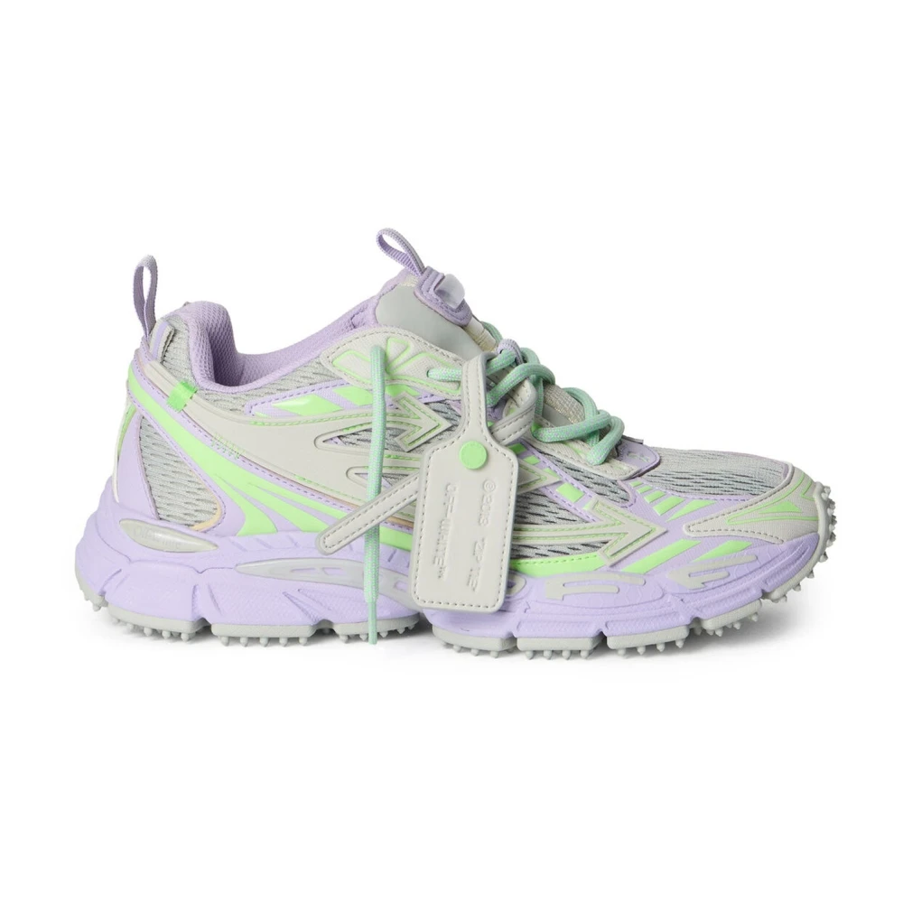 Off White Women's Purple Sneakers, 2 Uk, Be Right Back Trainers