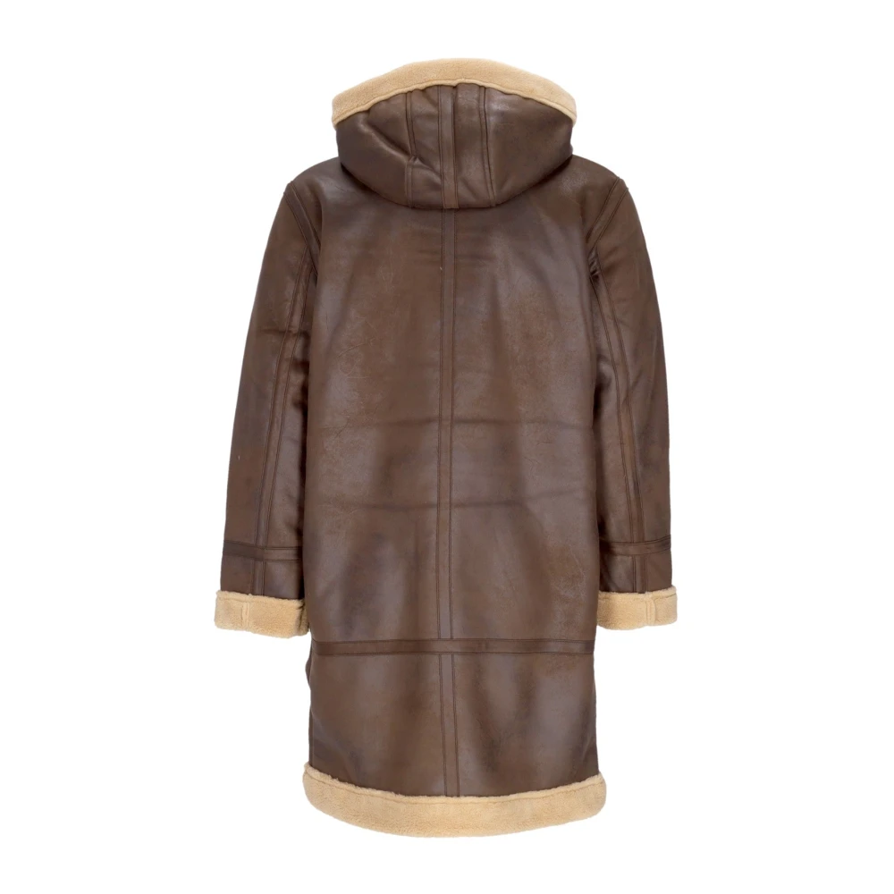 alpha industries Vintage Brown Arctic Parka Eco-leren jas Brown Heren