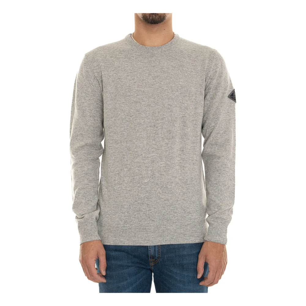 Roy Roger's Ribgebreide Trui met Armband Gray Heren