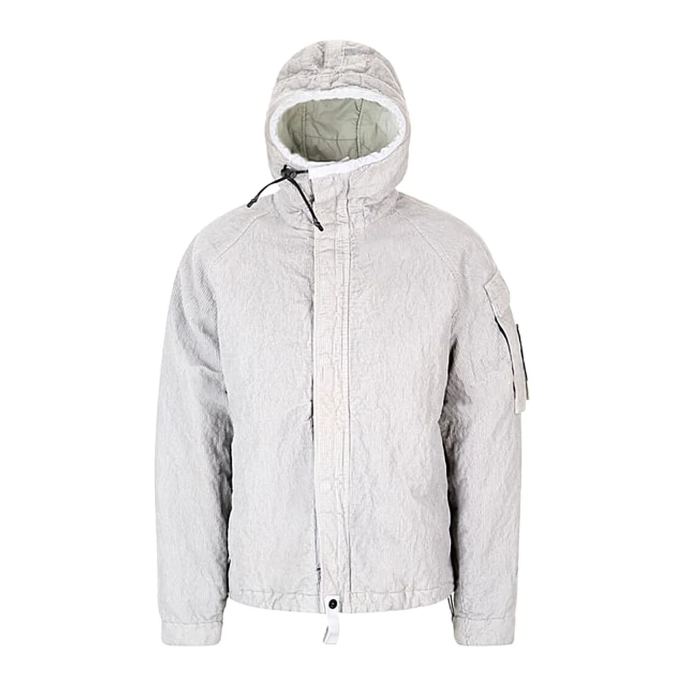 Stone Island Gray Giubbino - Male - Light Jackets - Xl - Jackets