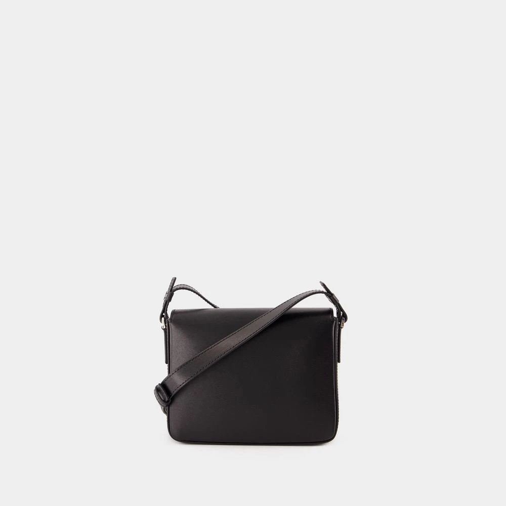 Versace Zwarte Leren Portemonnee Op Ketting Black Unisex