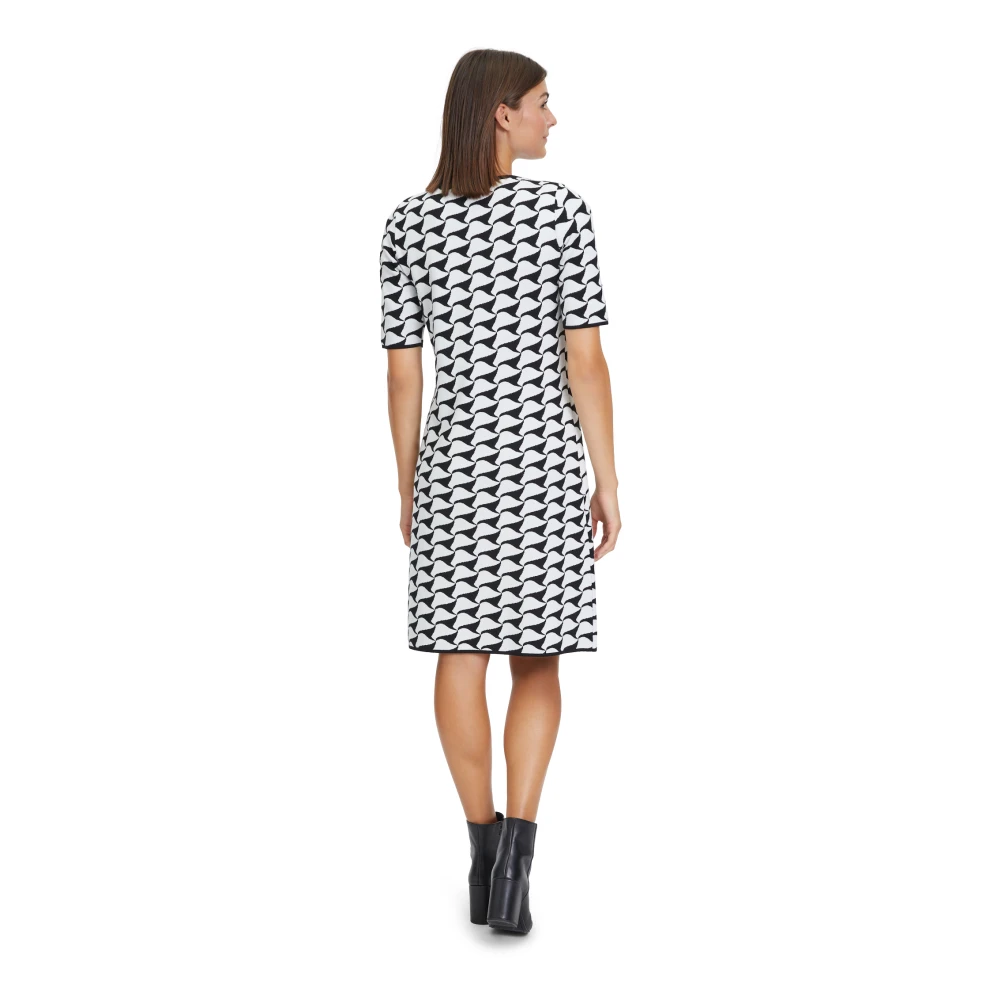 Vera Mont Jacquard Gebreide Jurk White Dames