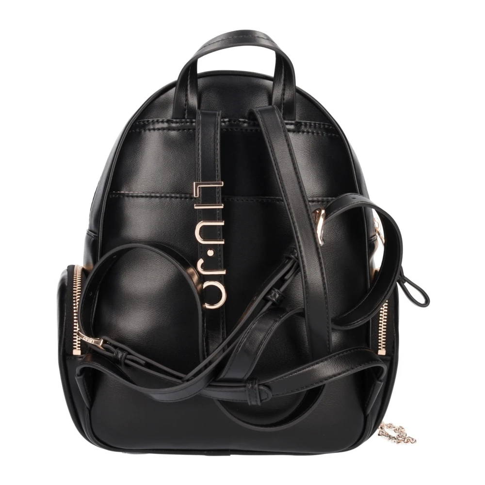 Liu Jo Stijlvolle Zwarte Bucket Bag Rugzak Black Dames