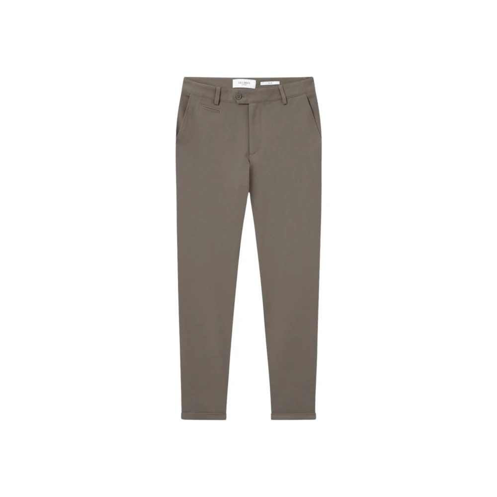 Les Deux Nette Slim Fit Oprolbare Broek Gray Heren