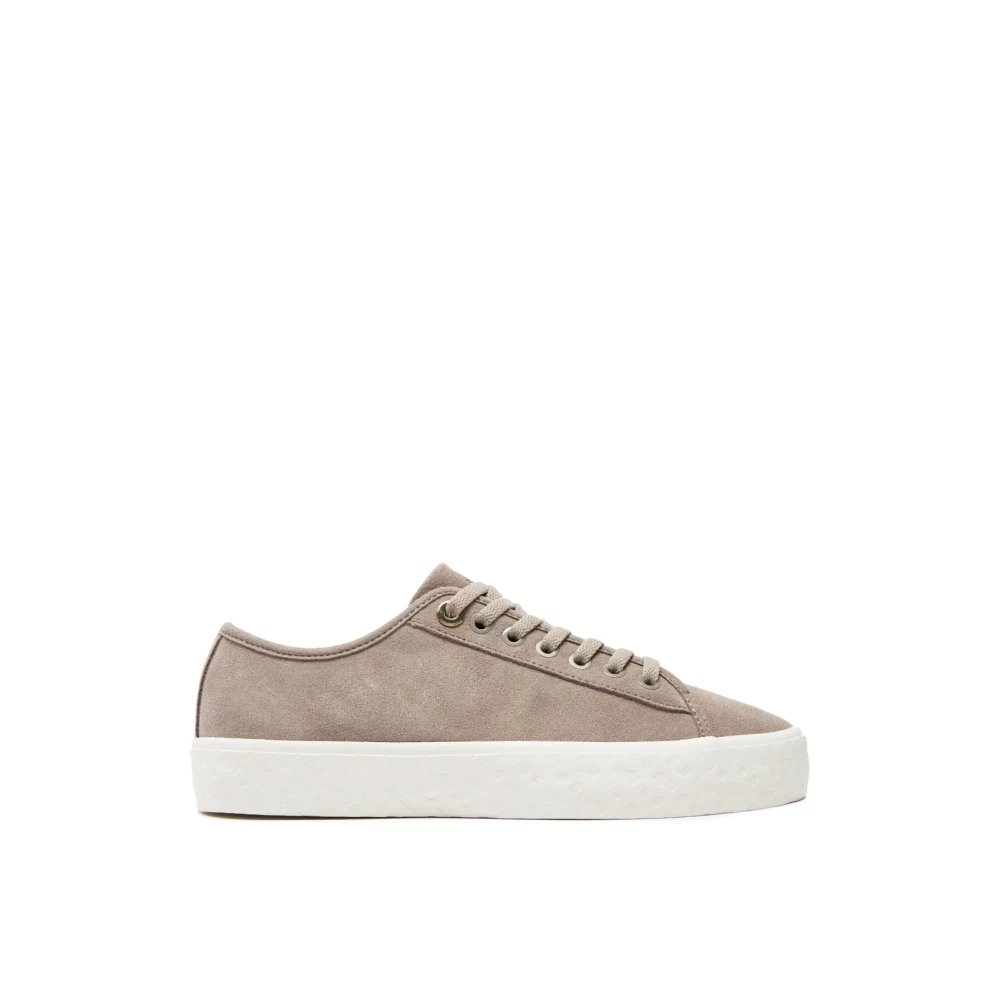 Hugo Women's Beige Sneakers, 5 Uk, Aiden Tennis Low-Top Trainers