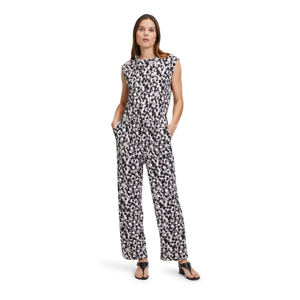 Betty & Co Mouwloze Jumpsuit met Ronde Halslijn Multicolor Dames