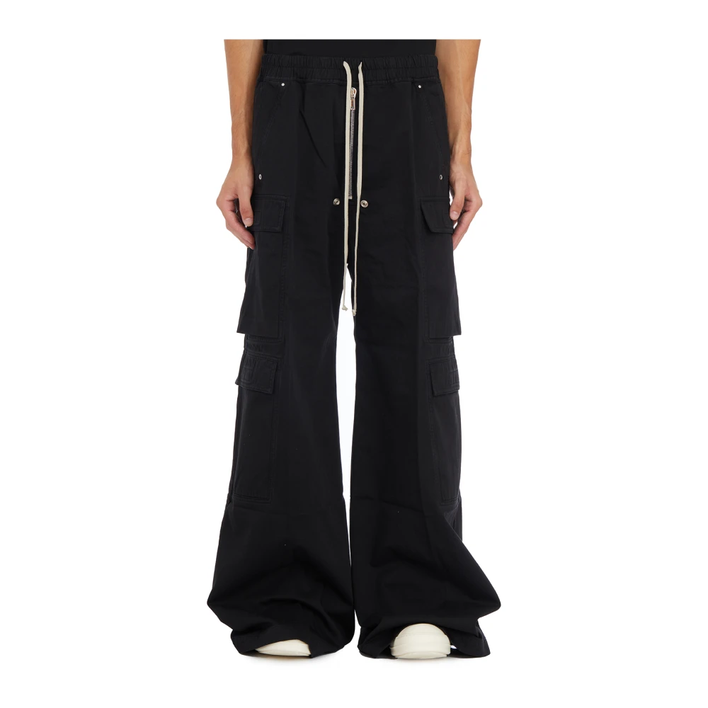 Rick Owens Cargo Jumbo Zwarte Broek Black Dames