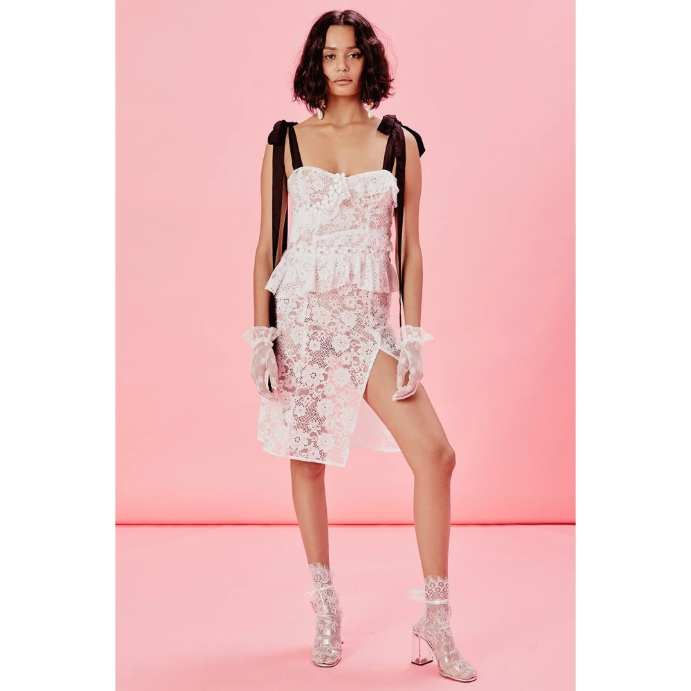 For Love & Lemons Fabienne Jurk White Dames