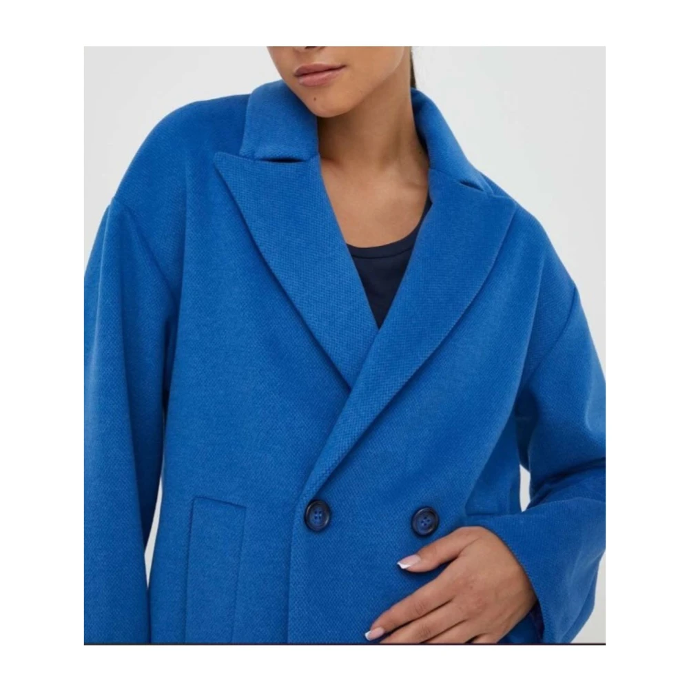 Silvian Heach Lange Jas voor Vrouwen Blue Dames