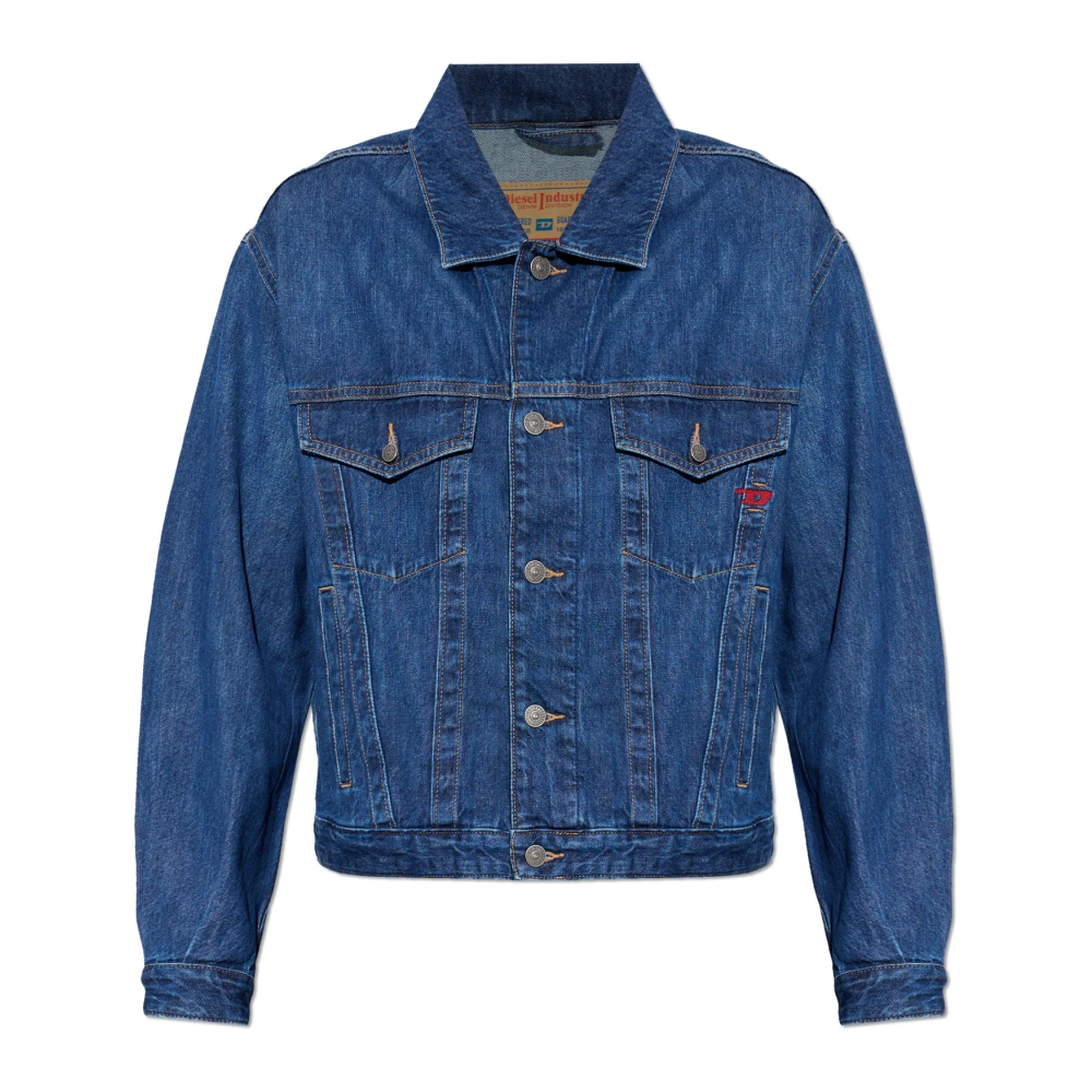 Diesel Mannelijk Blauw Jassen Heren, Xl, Denim, D-Ranger Denim Jacket