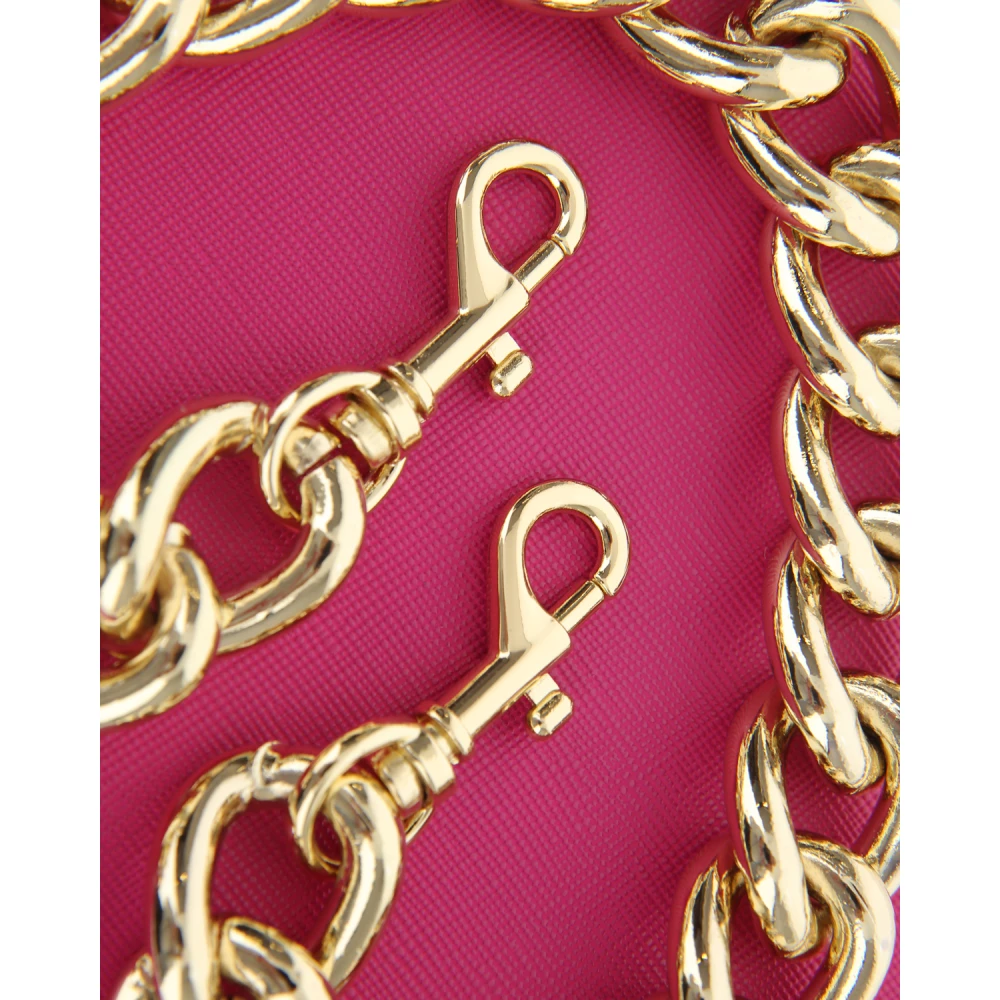 Versace Jeans Couture Hart Logo Lock Tas Magenta Pink Dames