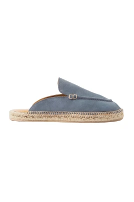 Grå mocka espadrillos