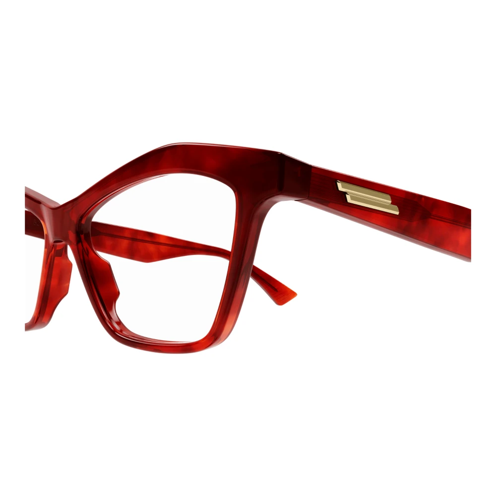 Bottega Veneta Bruin Havana Optisch Frame Red Dames
