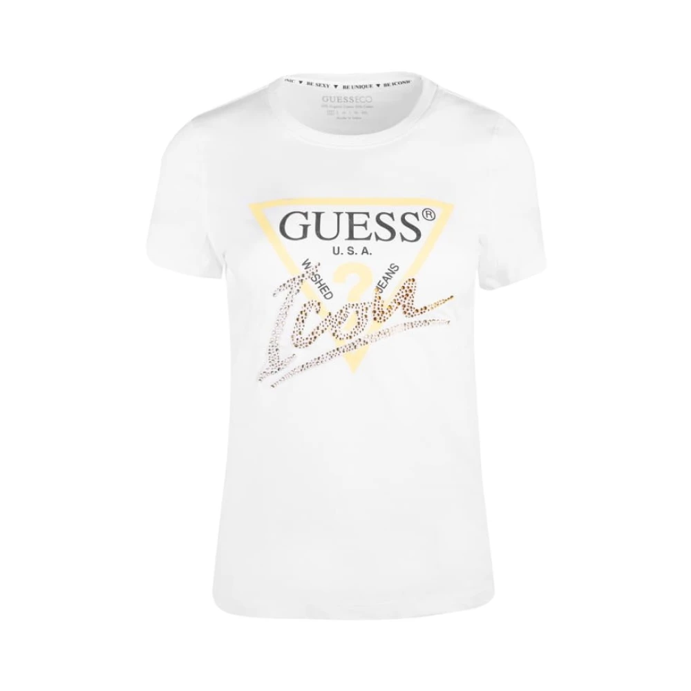Guess - Tops > T-Shirts - White - Guess - Modalova