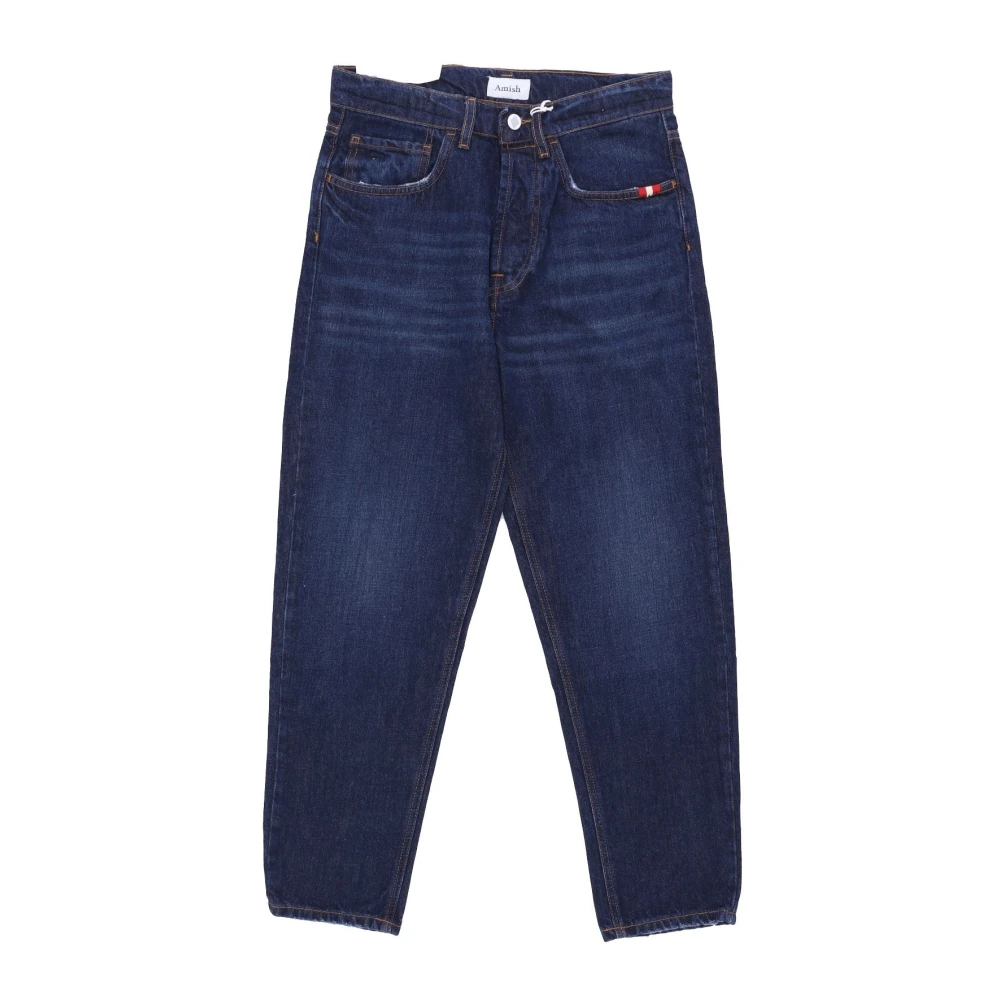Amish Slim Fit Denim Jeans Blue Heren