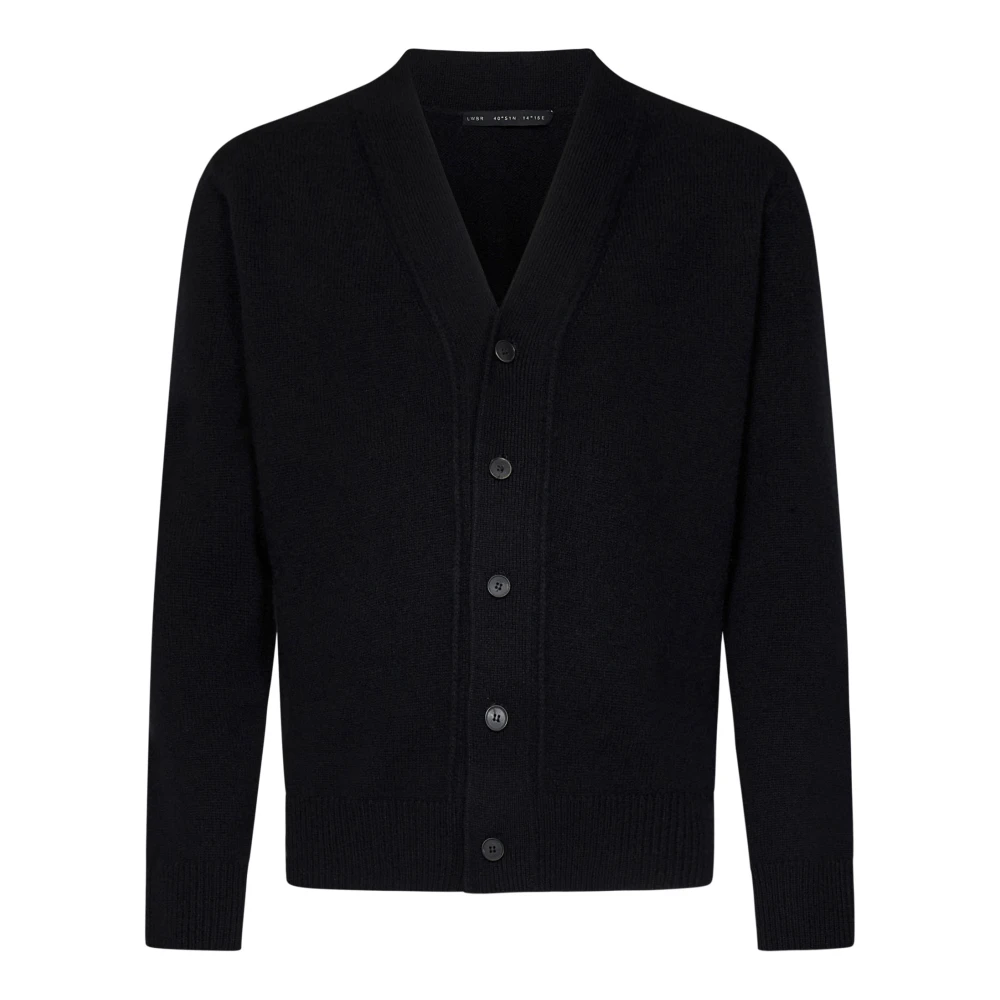 Low Brand Zwarte Gebreide Trui Sweater Aw24 Black Heren
