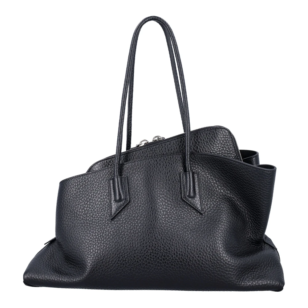 The Attico Zwarte Korrelleer Top Handtas Black Dames
