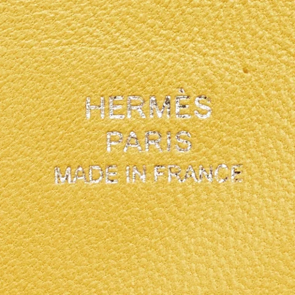 Hermès Vintage Pre-owned Leather home-office Yellow Dames