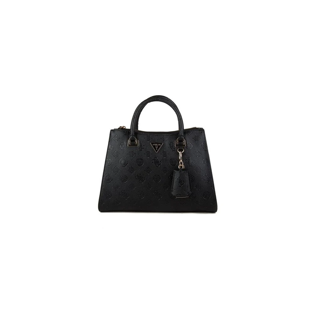 Guess Women's Black Cresidia Ii Society Satchel - Handbags - One Size - Bags