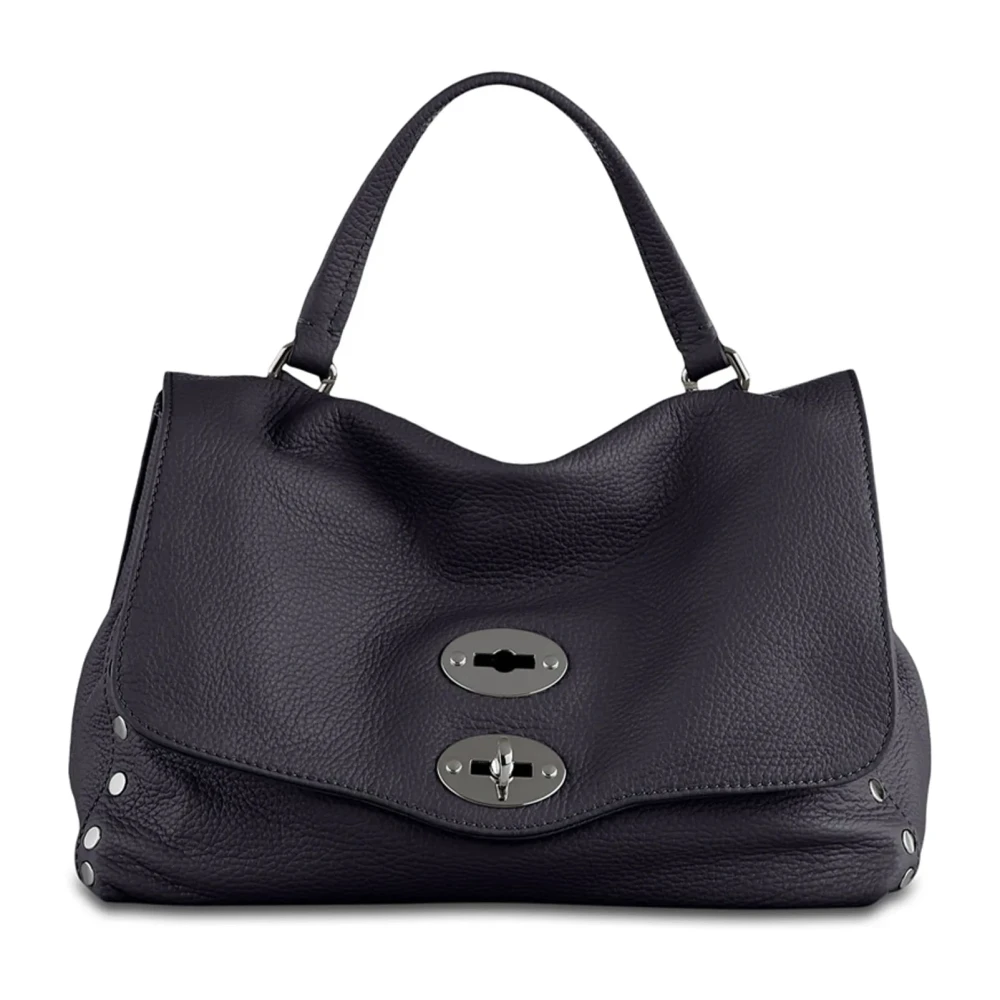 Zanellato Klassieke Zwarte Leren Tas Black Dames