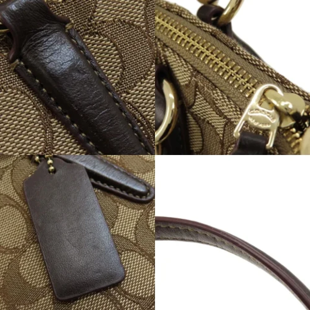 Coach Pre-owned Canvas shoulder-bags Brown Dames