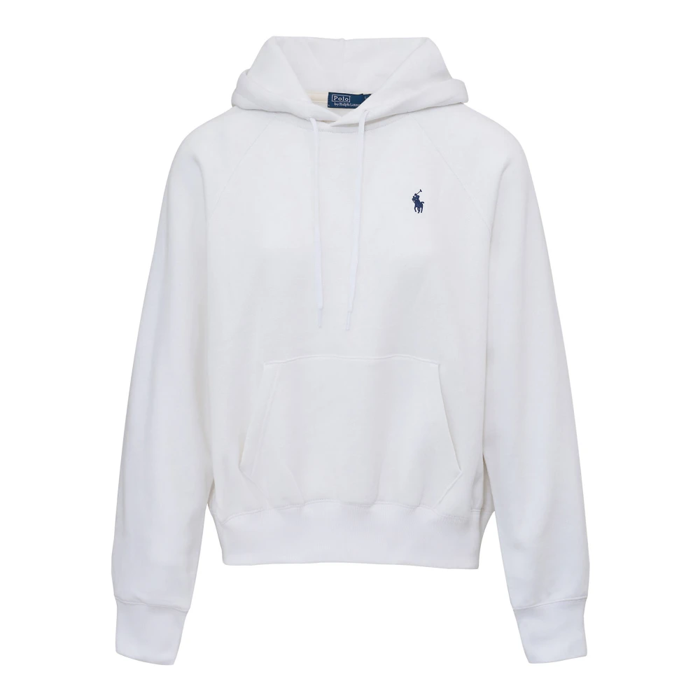 Polo Ralph Lauren Women's White Fleece Hoodie - Hoodies - M - Sweatshirts & Hoodies