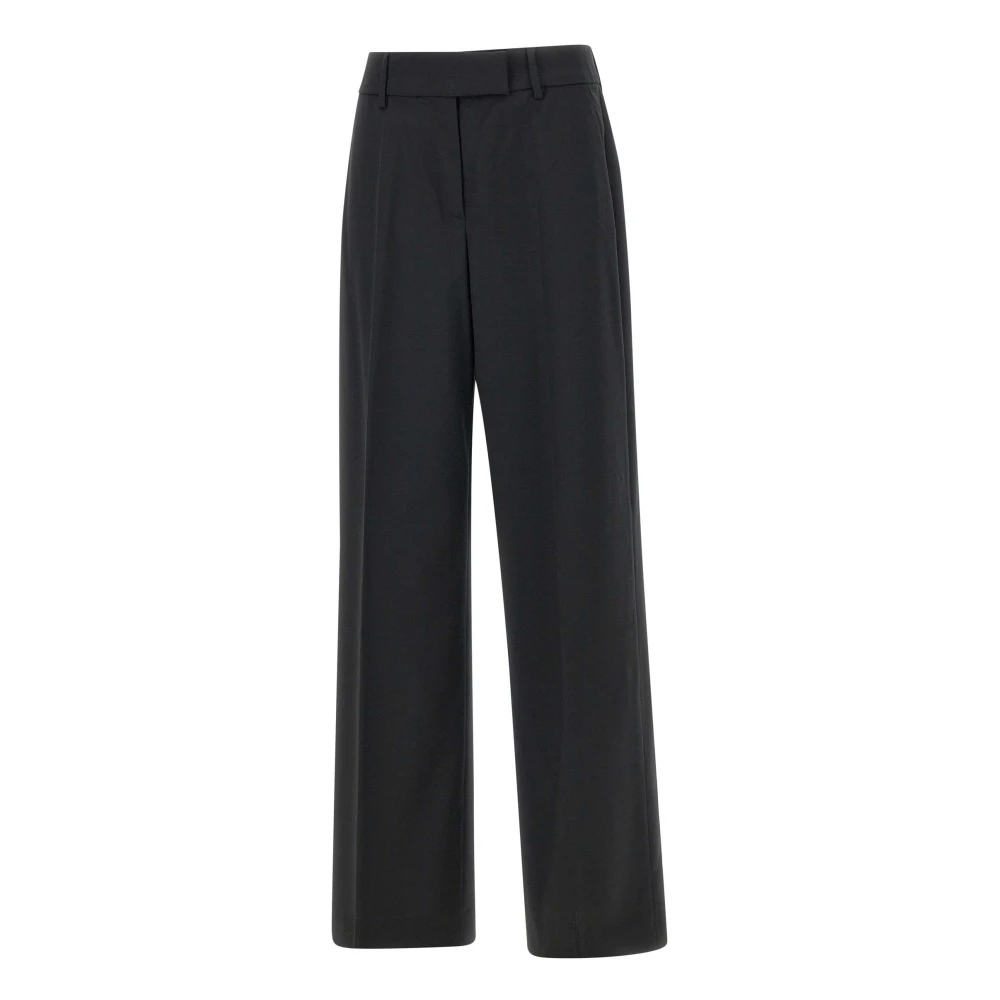 Iceberg Zwarte Chino Broek Wijde Pijp Black Dames