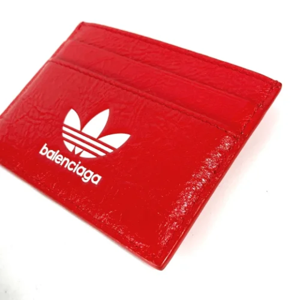 Balenciaga Vintage Pre-owned Leather wallets Red Dames