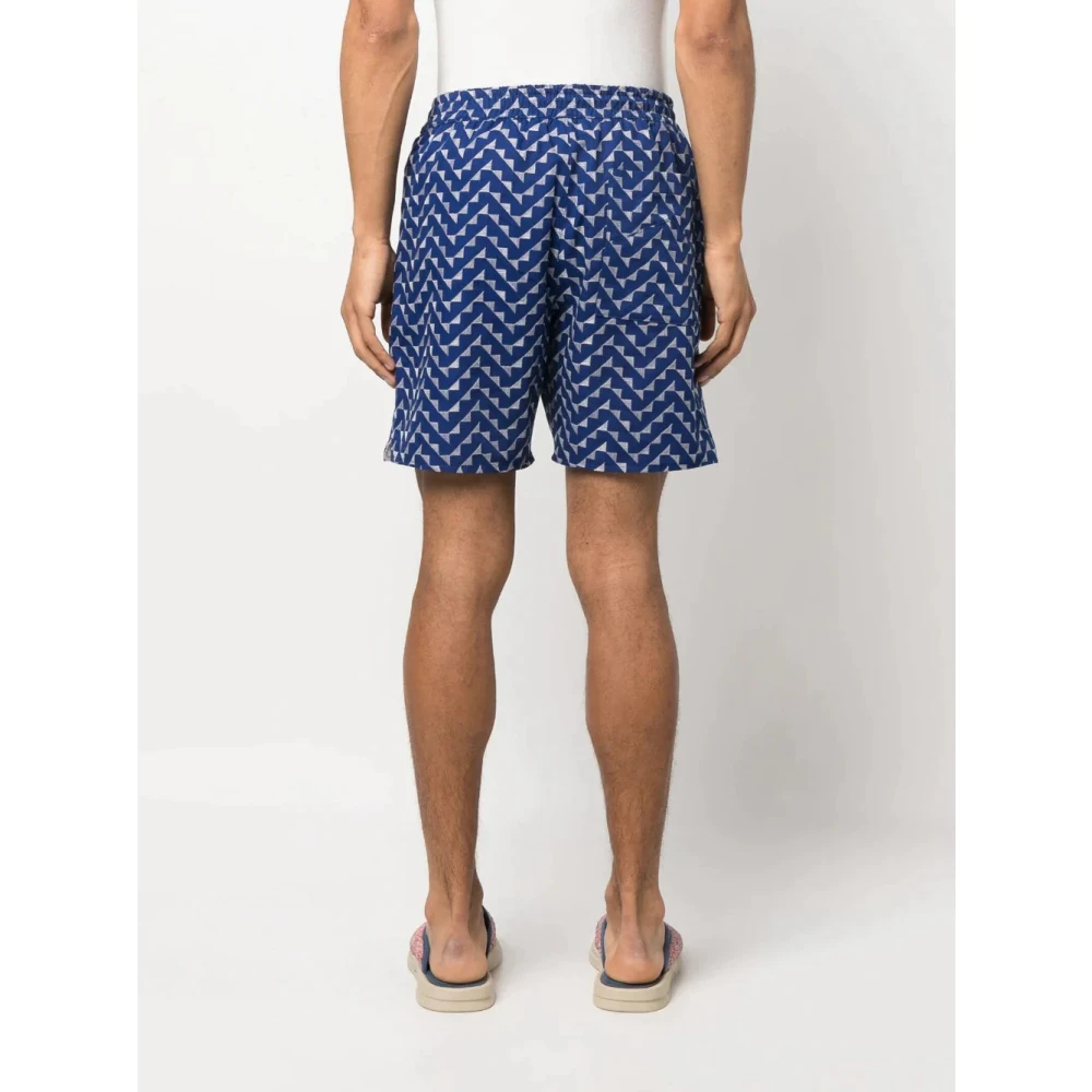 Rhude Geometrisch-patroon Strandshorts Blue Heren