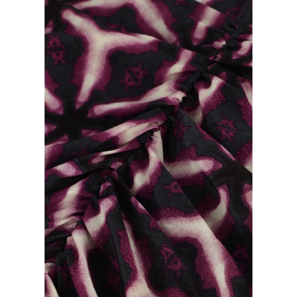 Suncoo Paarse Chama Mini Jurk Multicolor Dames