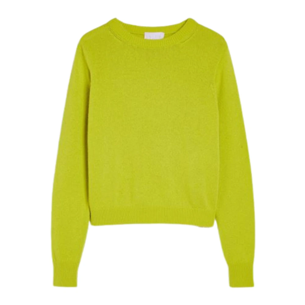 Iblues Round-neck Knitwear Green Dames