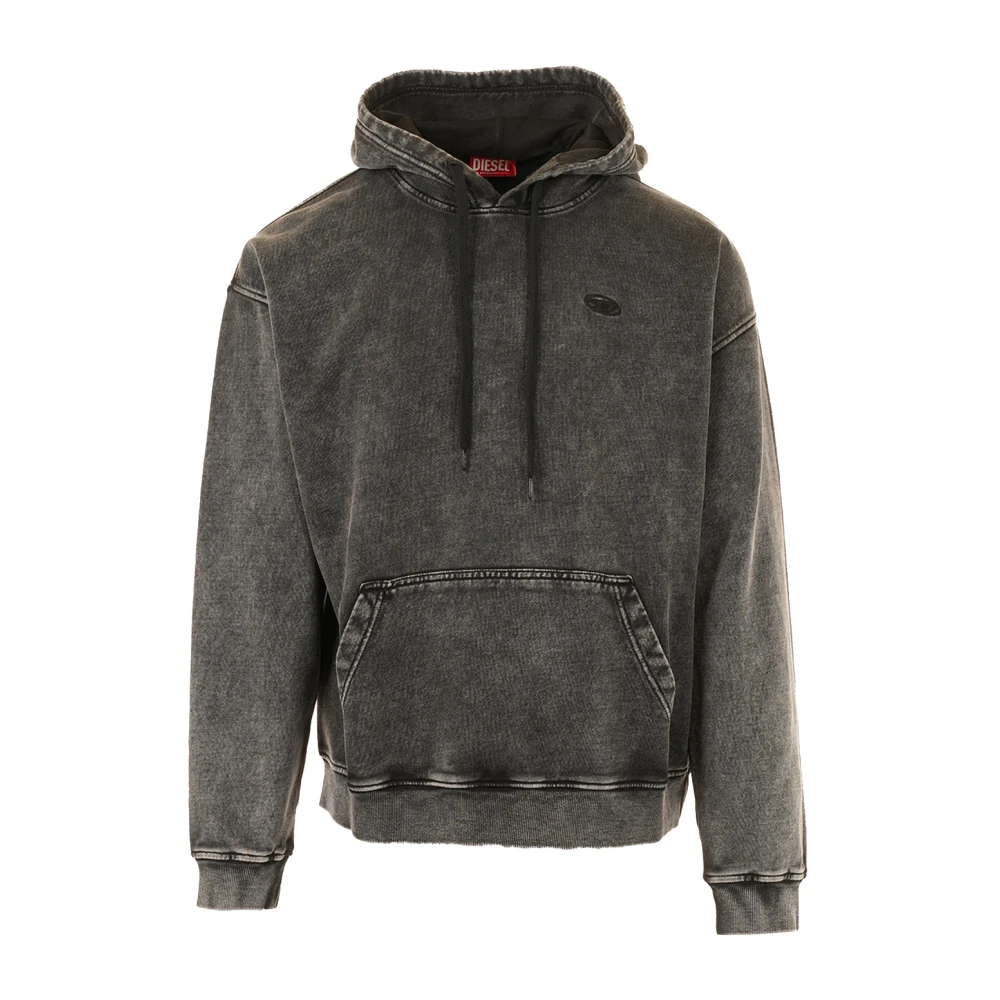 Diesel Uomo Nero S-Boxt-Hood-Den Hoodie