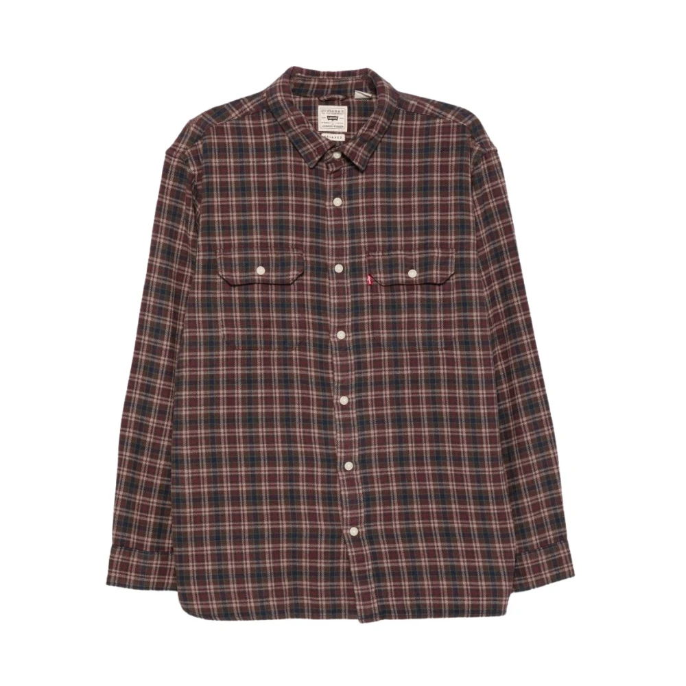 Levi's , Casual Shirts, Male, Red, Xl, Jackson Worker Shirt