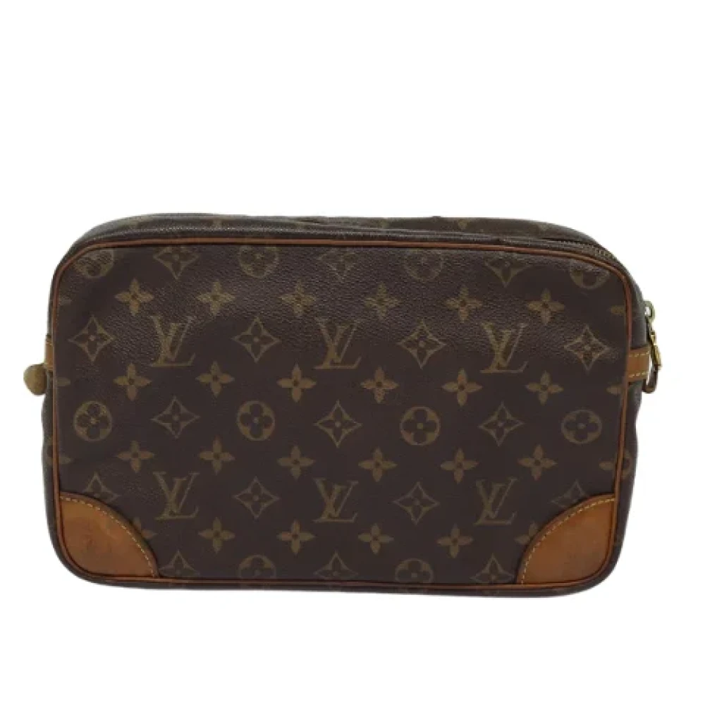Louis Vuitton Vintage Pre-owned Canvas clutches Brown Dames