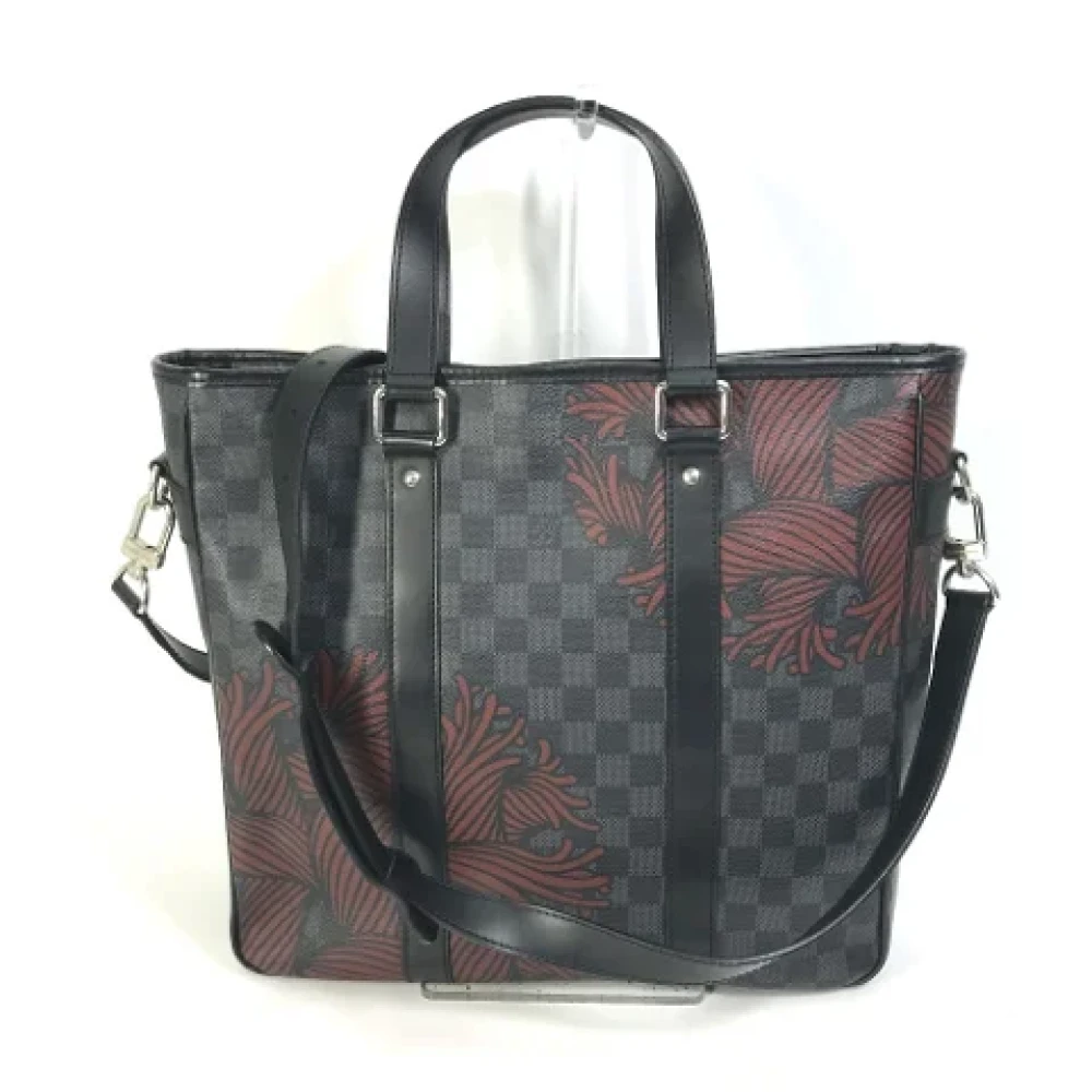 Louis Vuitton Vintage Pre-owned Cotton louis-vuitton-bags Black Dames