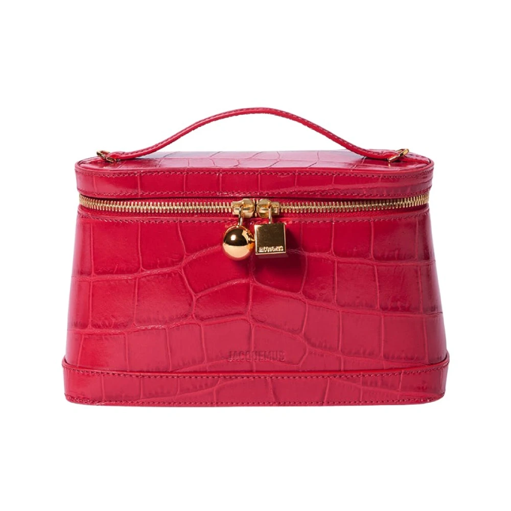 Jacquemus Donna Rosso - Le Petit Vanity - Bags - One Size