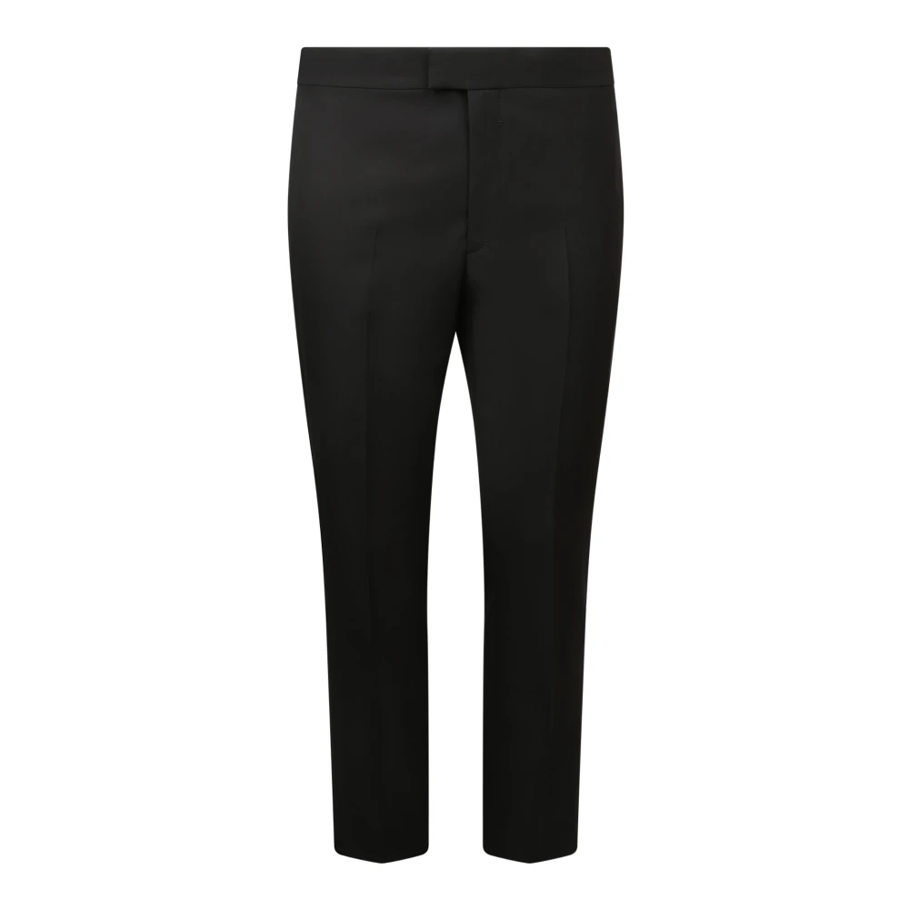 Givenchy Men's Black Trousers With 4G Chain Detail
