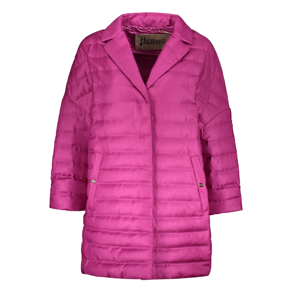 Herno Donzen Jas met Drukknoopsluiting Pink Dames