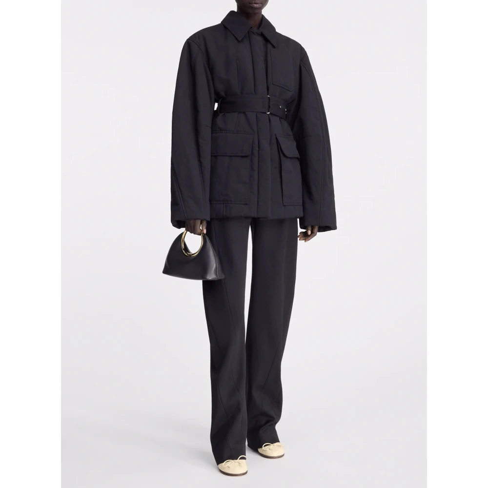 Jacquemus Bari Jas met Uniek Ontwerp Black Dames