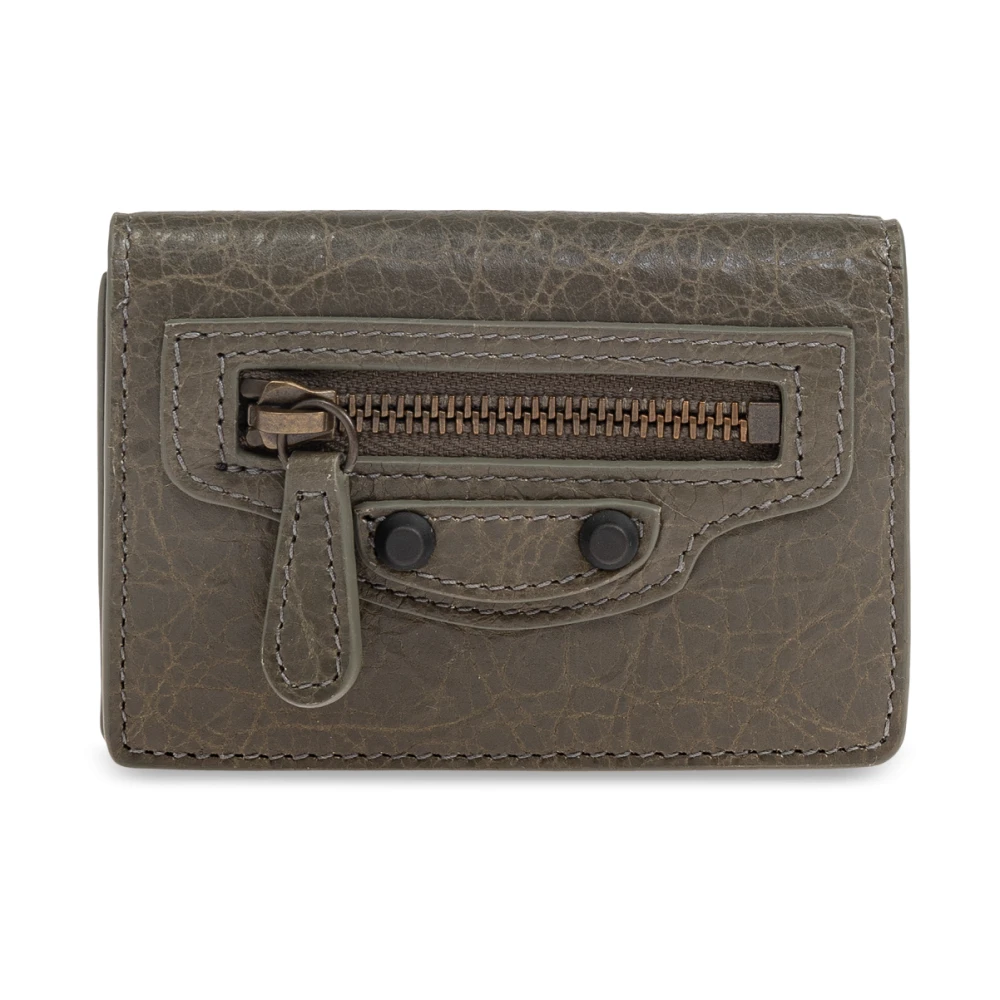 Balenciaga Leren portemonnee Green Dames