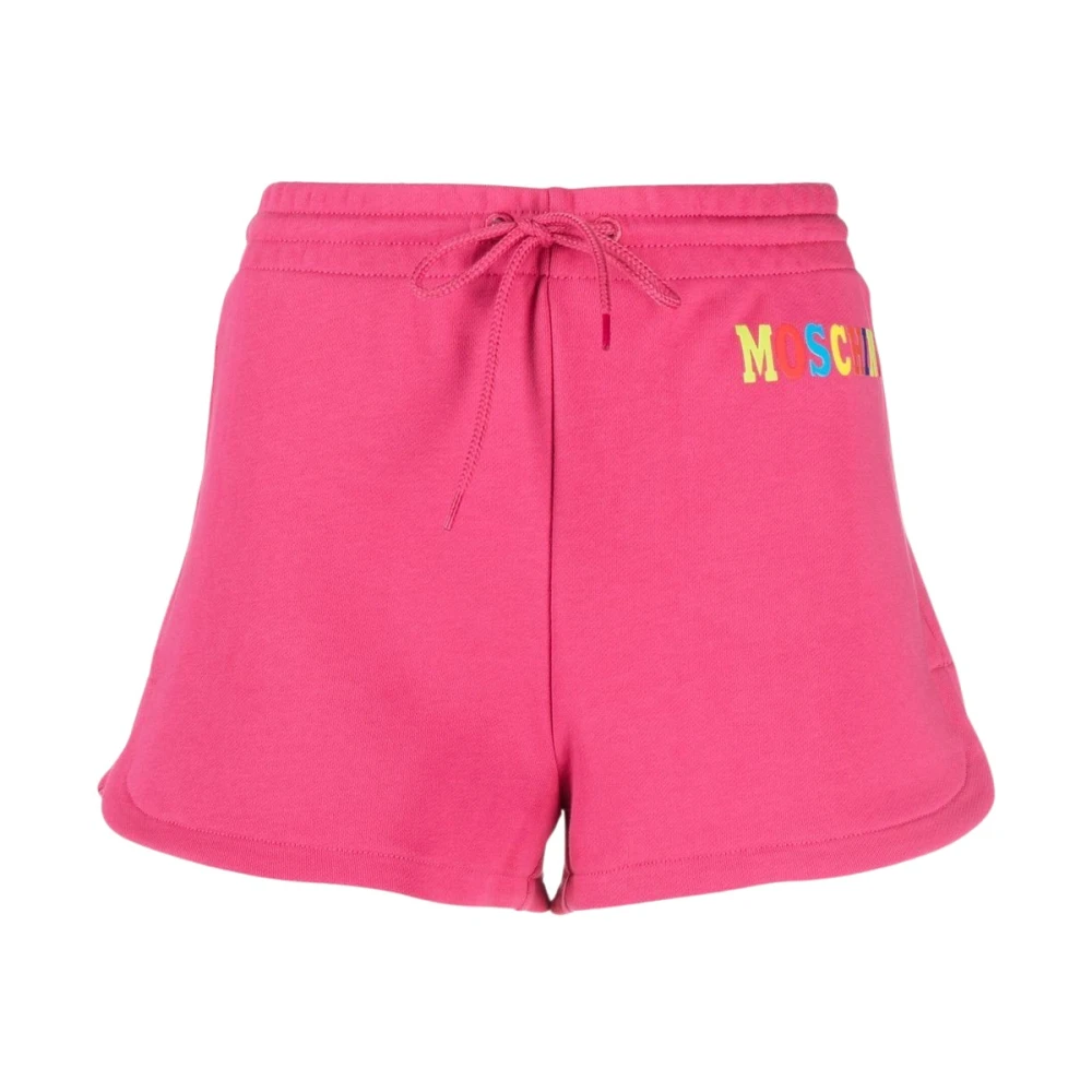 Moschino Casual Roze Katoenen Shorts Pink Dames