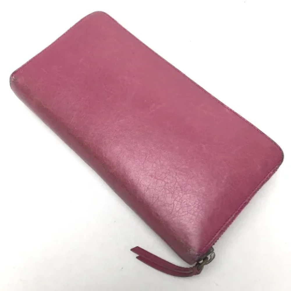 Balenciaga Vintage Pre-owned Leather wallets Pink Dames