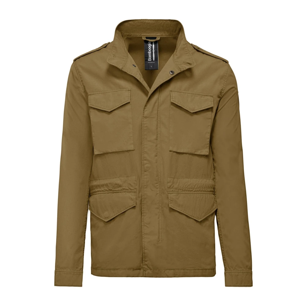 BomBoogie Multi-Pocket Katoen Poplin Jas Beige Heren