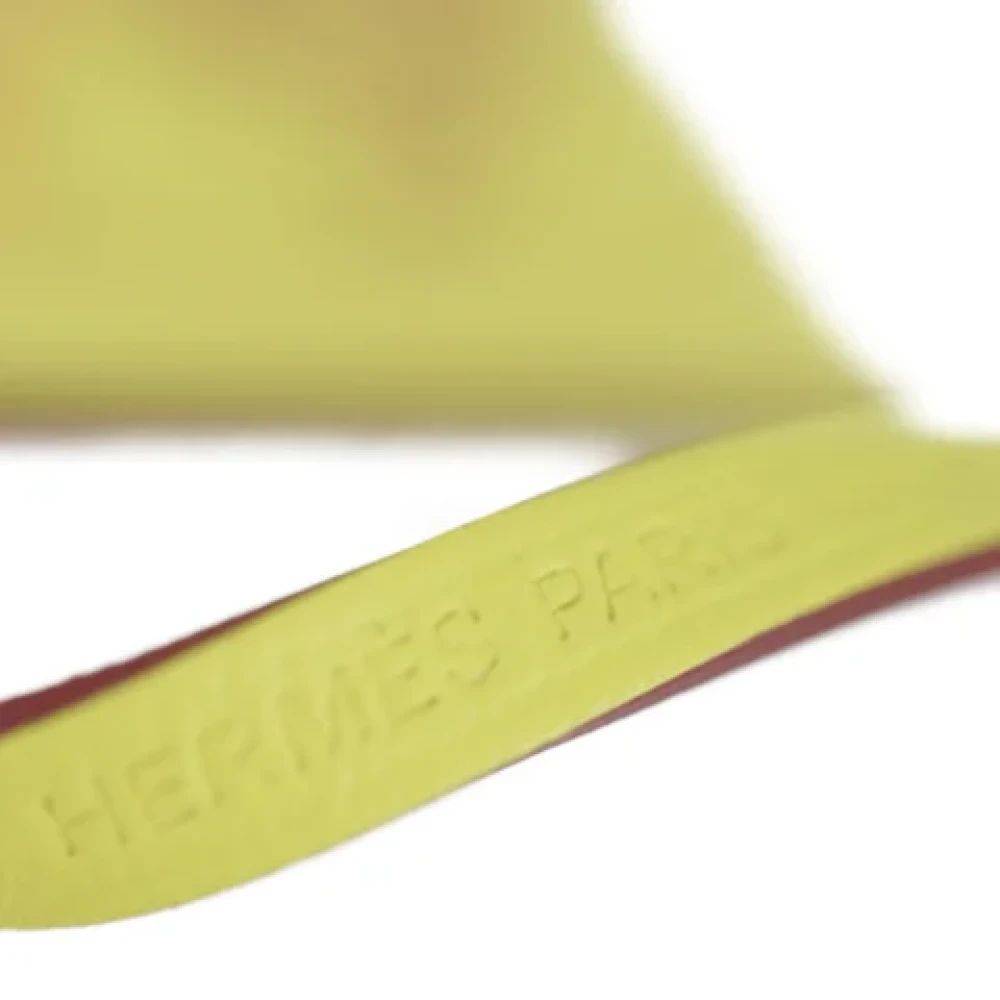 Hermès Vintage Pre-owned Fabric key-holders Yellow Dames