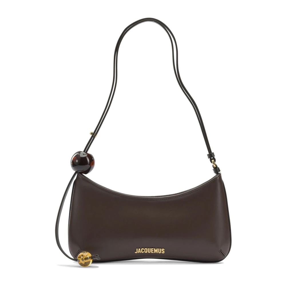 Jacquemus Brown Shoulder Bags, Female, One Size, Le Bisou Perle