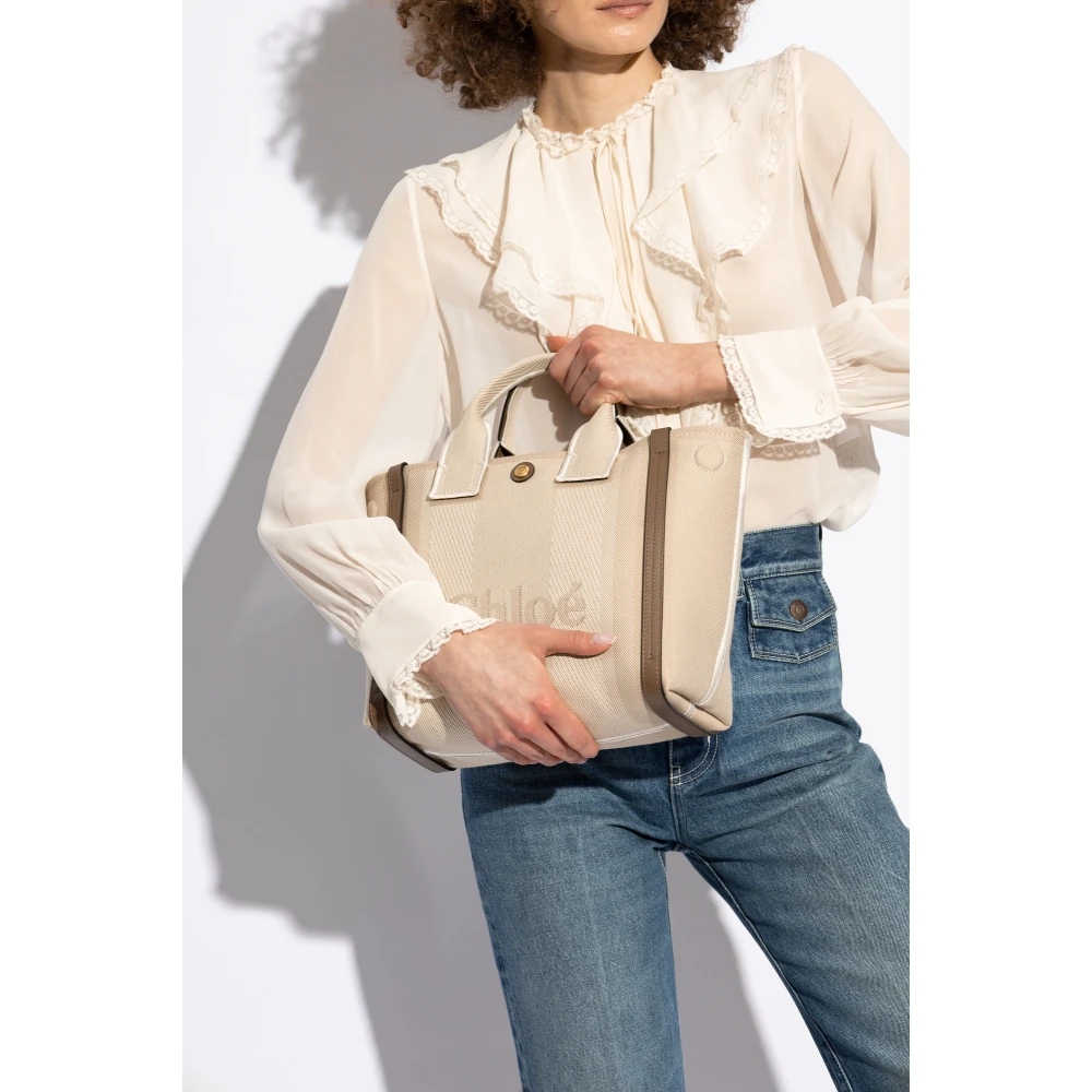 Chloé Handtas Draag Klein Beige Dames